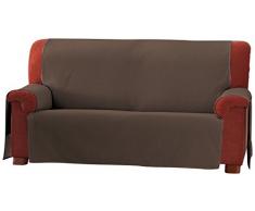 Eysa Italia Zoco copridivano 2 posti col. 17-Marrone, poliestere-cotone