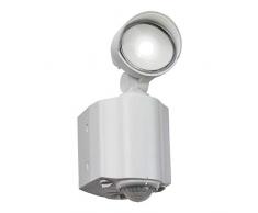 Knightsbridge LED Spot Security Light Luce di Sicurezza a Singolo Punto con PIR, Bianco
