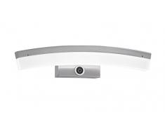 WOFI Applique da Parete Integriert, 7 W, Argento, 31 x 7 x 8 cm