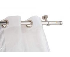 InCasa Bastone per Tende Ã 28 mm Senza Anelli, L. 260 cm. in Acciaio Satinato â Completo