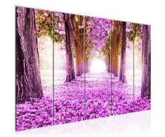 Quadro Paesaggio forestale 150 x 60 cm - XXL Immagini Murale Stampa su Tela Decorazione da Parete Pronte per lapplicazione - 605656b