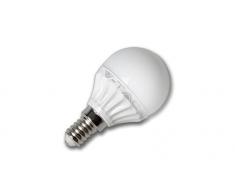 Lampadina a sfera a LED 230V potenza 4 W attacco E14 Luce Bianca Naturale