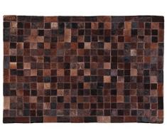 ABC 9010759 Tappeto, Pelle, Marrone, 300x200x0.8 cm