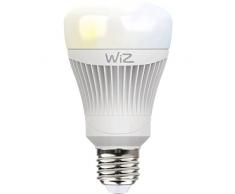 WiZ Whites lampadina LED Smart tipo A WiFi, luce bianca. Dimmerabile, 64.000 tonalitÃ di bianco. Funziona con Amazon Alexa e Google Home.
