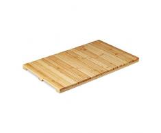 Relaxdays Tappeto in bambÃ¹, Antiscivolo, Igienico, Resistente allâumiditÃ , per Doccia & Vasca, 40x65 cm, Legno Naturale, 3 x 65 x 40 cm