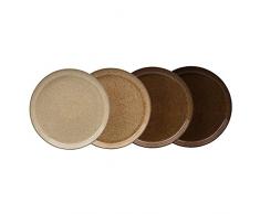 Denby Studio Craft 4Â Pezzo Coupe Set di Piatti Piani, Misti, Set di 4