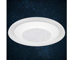 Briloner Leuchten Plafoniera A LED 900 Lumen, 4.000 Kelvin, Ã 36,5 cm, Bianco, 12 W