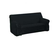 Bleu Câlin Copridivano AMHCAN802006 nero, Cotone/Poliestere, 205 x 60 x 90 cm