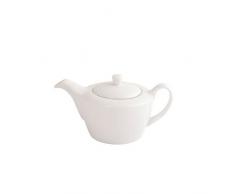 Arctic vetrificati della Porcellana Teiera 2 Cup, Set di 2, Bianco