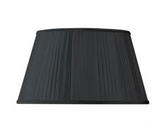 Paralume Plissettato forma demi-empire Ã 40Â x 28Â x 23Â (plissÃ© mano) nero