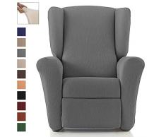 Eiffel Textile Copridivano Elasticizzato, Stile Rustico Relax 41x21x6 cm Grigio