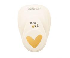 Vaessen Creative Love it Collection Perforatrice Cuore, Fustellatrice per Carta, per Progetti Fai da te, Scrapbooking, DIY e Creazione di Biglietti