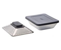 Joseph Joseph Pris Box Grattugia, Acciaio, Grigio, 15.5x19x5.5 cm