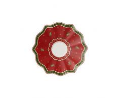Villeroy & Boch Toys Delight Piattino e Tazza, Porcellana, Rosso, 19x19x0.1 cm