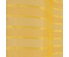 Douceur d interno tenda a occhielli 140Â x 280Â cm sabbia Graffia Riane, Poliestere, giallo, 280Â x 140Â cm