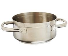 Paderno 11109-16 Casseruola Bassa, Due Maniglie, in Acciaio Inox, 16 cm