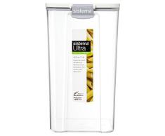 Sistema 18051403 Contenitore di stoccaggio ultra rettangolare da 1,3 litri, colore assortito, 11.3 x 10.2 x 18 cm