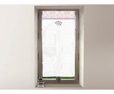 Tendina a vetro in cotone 60x120 cm GARDEN rosa, diSoleil dOcre