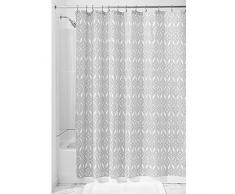 InterDesign Vivian Tenda Doccia, Tessuto, Nero, 100x183x100 cm