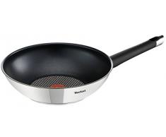 Tefal E8241914 Emotion - Wok in Acciaio Inox, 47 x 29 x 12 cm