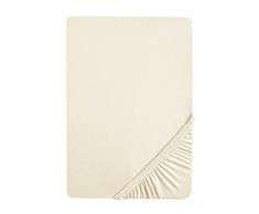 Biberna 77144/555/046, Lenzuolo con angoli in Jersey elasticizzato, Beige (natur), 180 x 200 cm - 200 x 200 cm