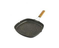 Galileo Casa Marble Steak Bistecchiera, Alluminio Pressofuso, Nero, 28 x 28 x 4 cm