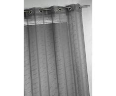 Tenda Casa Maison HM6923300, Tessuto, Filo da Grande Larghezza, Poliestere, 140 x 240 Centimetri, Antracite