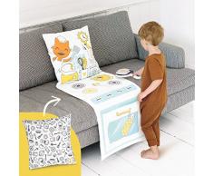 Sago Mini 6045671 - Cuscino da cucina, motivo: Simbolco, multicolore