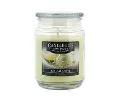 Candle-Lite 6066 Candela Key Lime Gelato, Cera, Verde, 10 x 10 x 15 cm