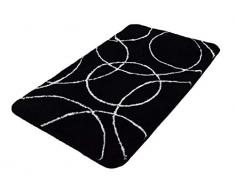 Kleine Wolke Tappeto da Bagno Ramona, 100% Poliacrilico, 100% Acrilico, Nero, 100.00 x 60.00 cm