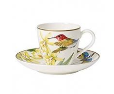 Villeroy & Boch Amazonia Anmut Tazza Espresso Conper, 2 Pezzi, Porcellana Bone China, Multicolore