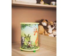 Elobra bambini Lampada Lampada da tavolo Wildnis Giungla, cameretta, legno, colore: verde Lime, a + +
