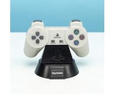 Paladone Playstation Controller Icona LED | Luce Notturna da Collezione per camere da Letto, Ufficio e casa | Pop Culture Icon Lighting, Grigio