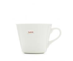 Make International Bucket Mug Tazza Love, Porcellana, Bianco