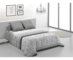 Gale Hayman Style Javier Larrainzar Trento Trapunta, Microfibra, Grigio, King, 190 x 105 x 3 cm