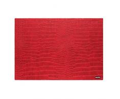 Guzzini Tovaglietta Rigida Double Face Cocco My Fusion, Rosso, 43 x 30 cm