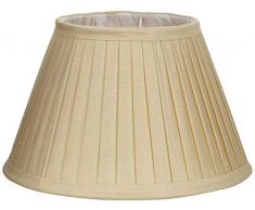 Better & Best 0210257-Schermo di lampada di seta, tavola stretta, da 25 cm, colore: giallo