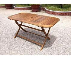 Magazzini Cosma Tavolo da Legno Pieghevole, Multicolore, Taglia Unica