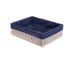 E di wicker24Â Tier Cesto in Vimini, 60Â x 50Â x 18Â cm, Cesto, Beige, 60 x 50 x 18 cm