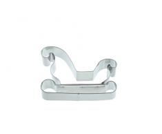 Kitchen Craft tagliapasta Sleigh-Design Grande 12Â cm, Metallo, Argento, 9Â x 12Â x 16Â cm