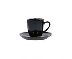 Rose e Tulipani Concerto Nero Tazza Caffe C/P 90Cc Stoneware