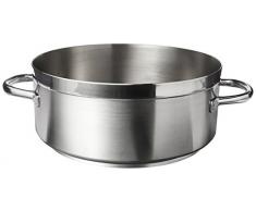 Paderno 11109-28 Casseruola Bassa, Due Maniglie, in Acciaio Inox, 28 cm