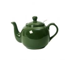 Dexam London Pottery - Teiera da 4 Tazze con Filtro, Colore: Verde