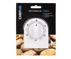 OLPRO - Timer Meccanico da Cucina, Colore: Bianco