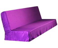 HomeMaison.com HM69453756 - Copridivano in poliestere trapuntato, 200 x 140 cm, colore viola prugna