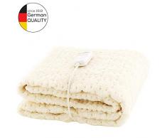 Monogram Komfort, coperta imbottita Fleecy Fully Fit, Coprimaterasso, doppio monocomando 190 x 137 cm