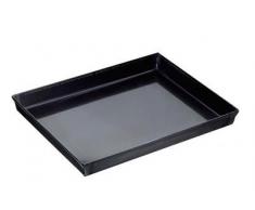Paderno 41745-50 Teglia Rettangolare in ferro blu – Stampo da forno antiaderente, bordi alti, utilizzabile come vassoio, 50 x 35 cm, Altezza 3 cm