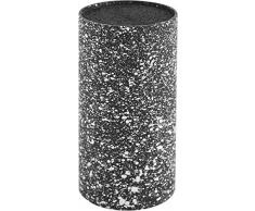 H&H Ceppo per Coltelli, Plastica, Decoro Stone Nero