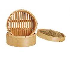 Excelsa Asia Vaporiera in bambù Diametro 22.5 cm, Legno Naturale