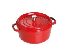 STAUB La Cocotte Casseruola, Ghisa, Rosso Ciliegia, 24 cm